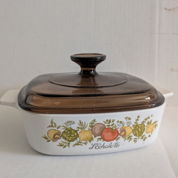 Vintage Corning Ware Spice of Life  L'Echalote Casserole dish with lid. - Picture 1 of 7